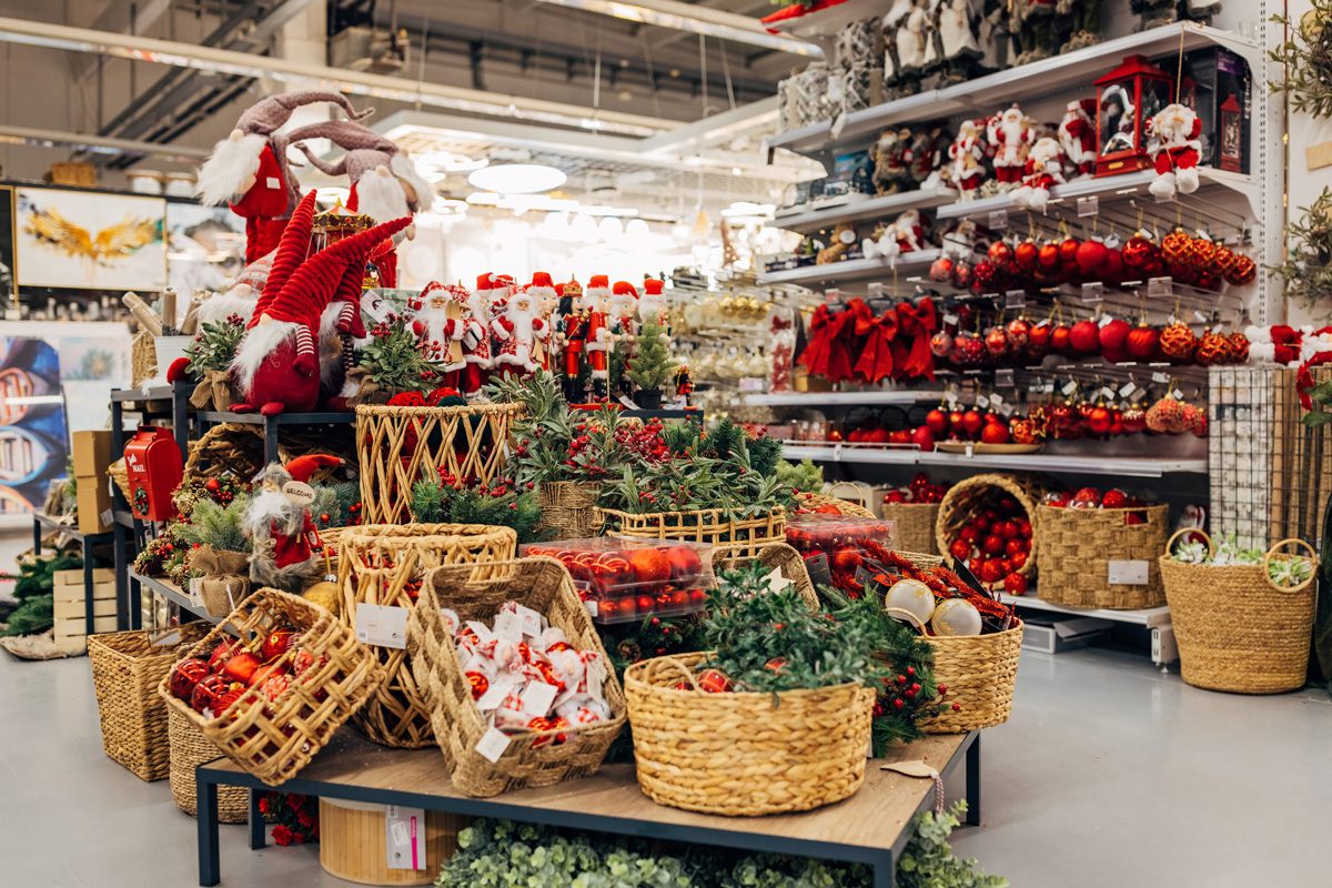 holiday display at a store