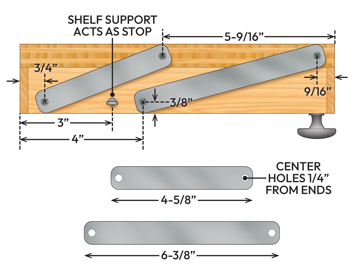 Easy Diy Projects To Increase Kitchen Cabinet And Drawer Storage Drop-Down Tablet Tray
