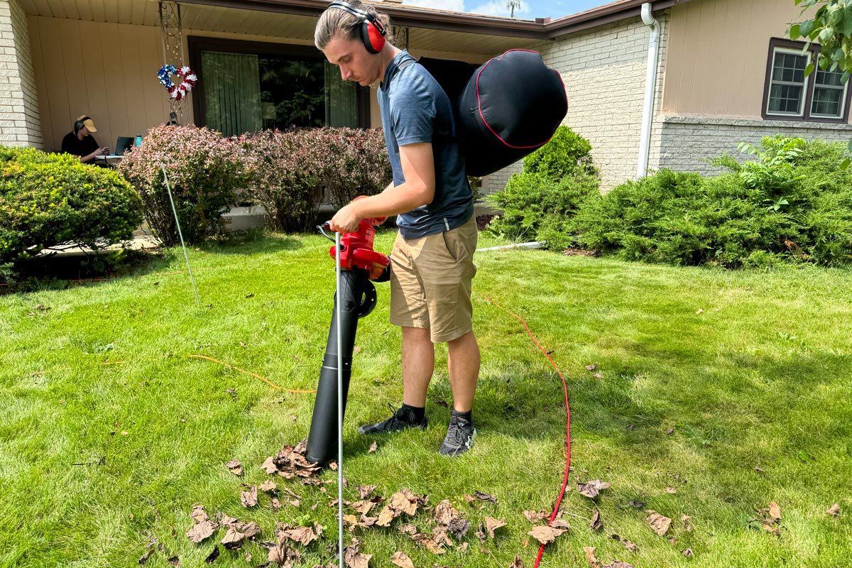 Craftsman 260 Mph Corded Electric Backpack Leaf Blower Vac Mulcher