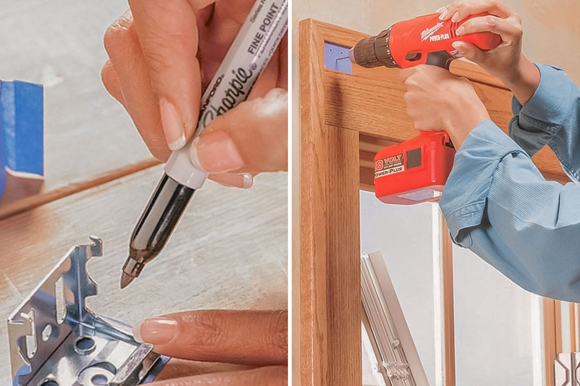 Use A Mini Blind Bracket Hole Template