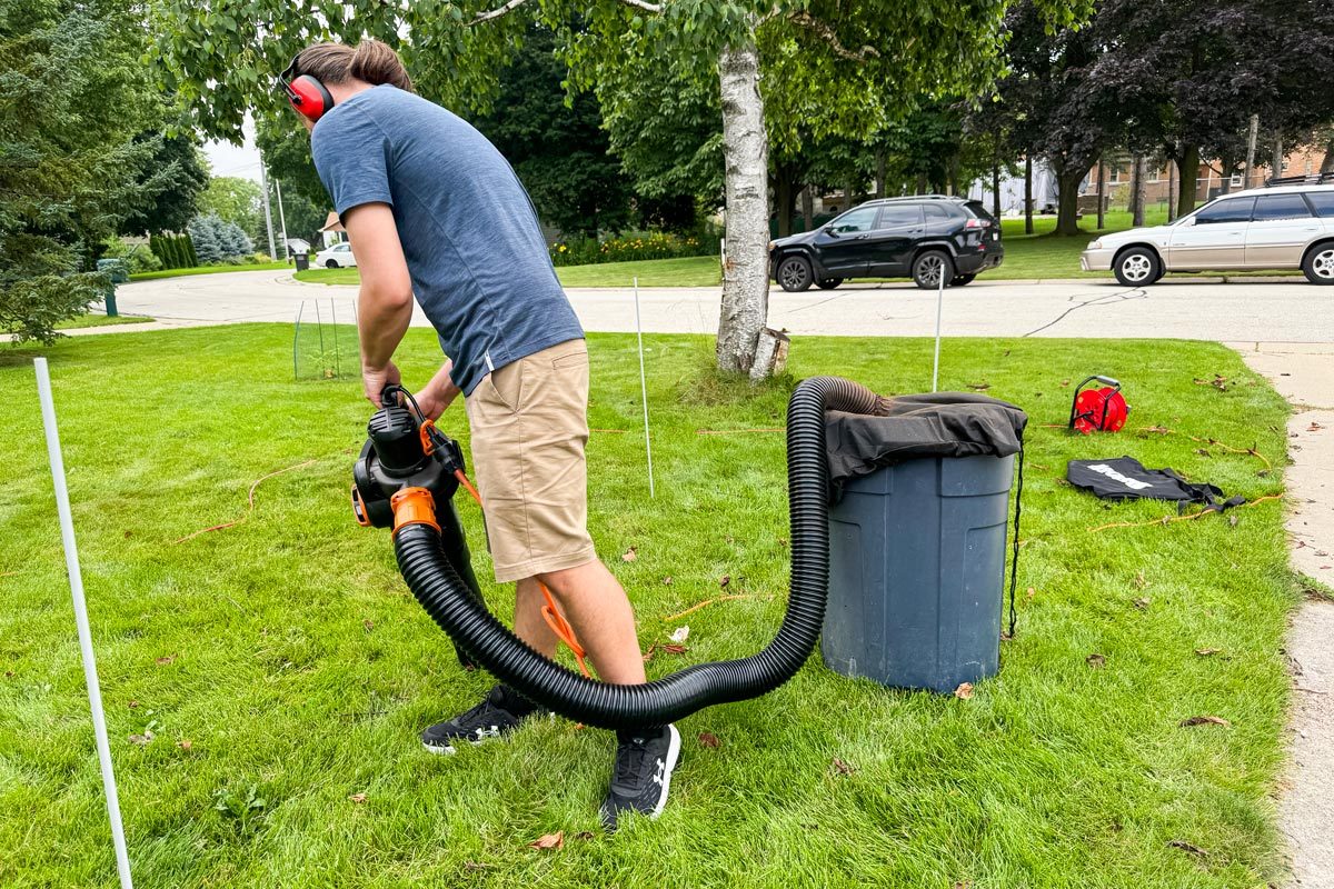 Worx Trivac Three In One Electric Leaf Blower Vacuum Mulcher