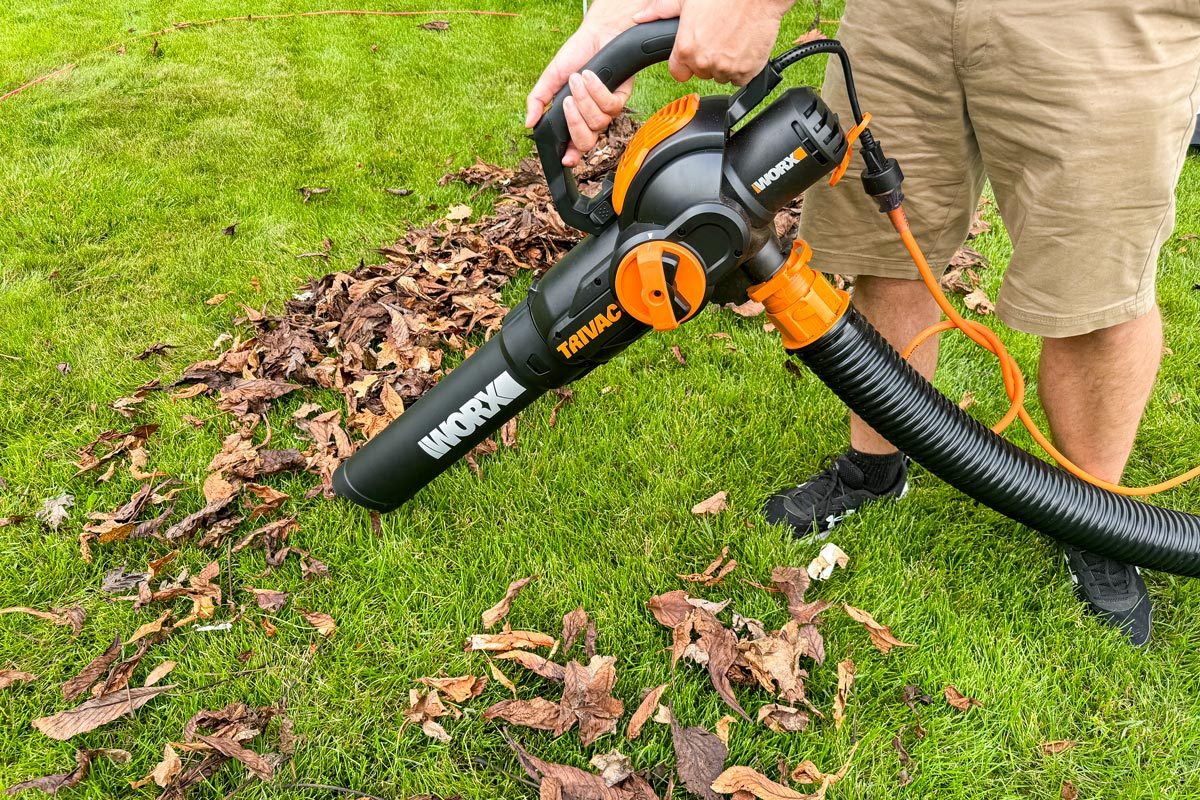 Worx Trivac Three In One Electric Leaf Blower Vacuum Mulcher