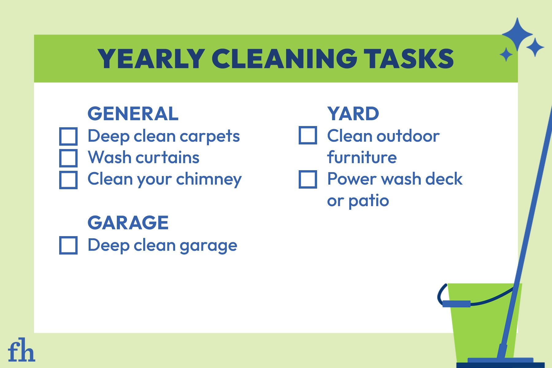Yearly Cleaning Tasks