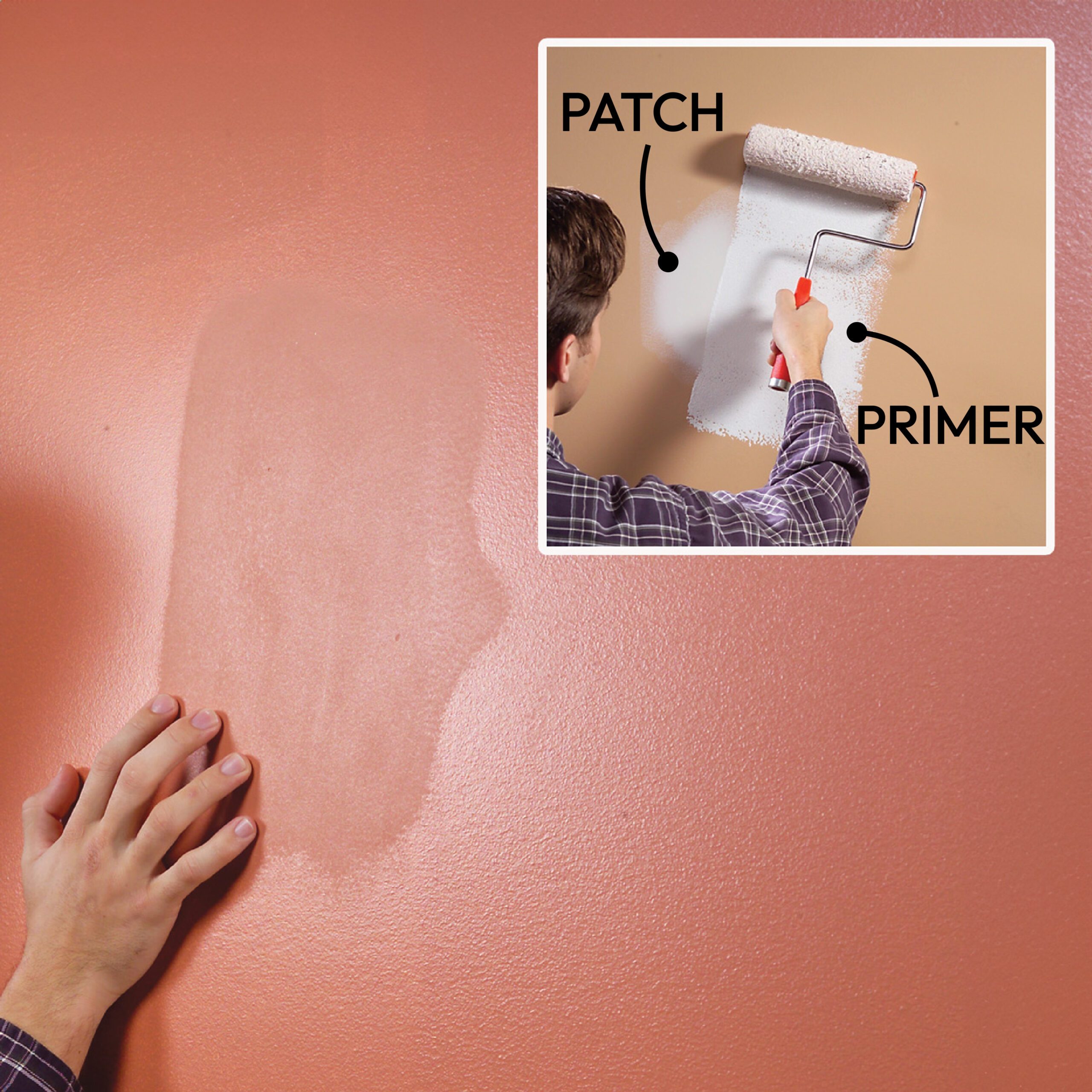 Prime and Texture Wall Patches to Avoid a Blotchy Finish