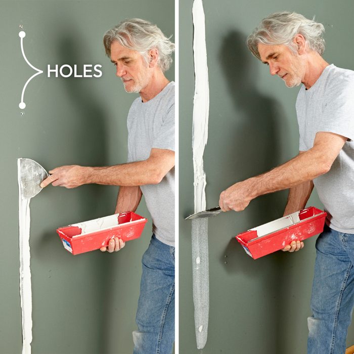 Fill a Row of Holes with One Swipe