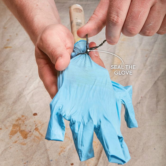 Painting Hacks From Expert Field Editors Preserve a Brush With a Glove