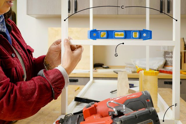 Install support for shelves