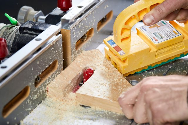 Cut Slots In The Arm Supports