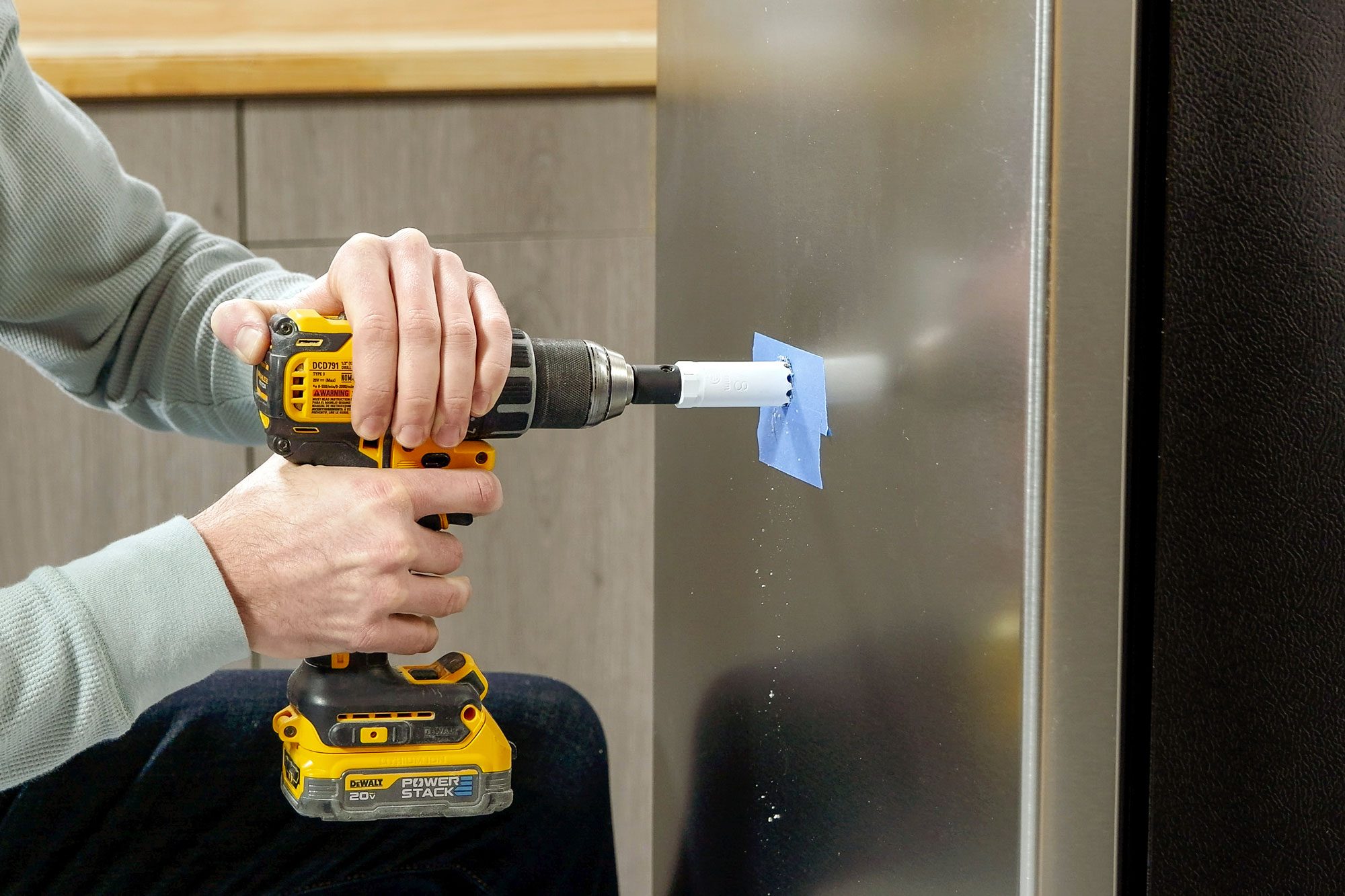 Drill A Hole Through The Door