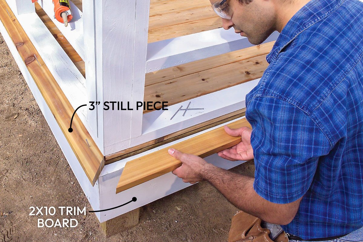 Attach Trim And Sill To The Outer Walls