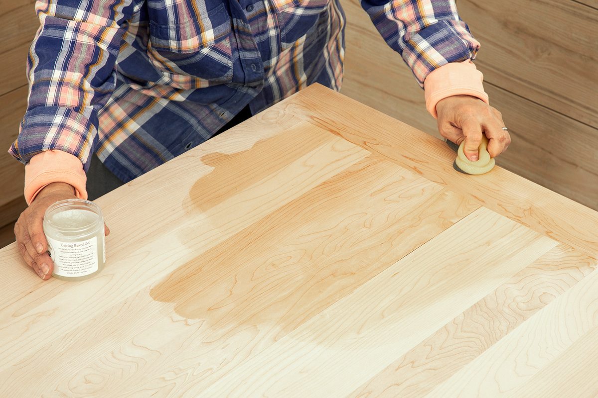 How To Build A Diy Butcher Block Countertop From Scratch Fhm25 Kitchen Island Build Dr 04 02 60b