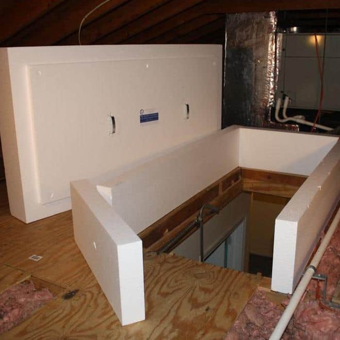 R 38 Attic Ladder Insulation Cover And Air Sealing Kit Via Homedepot.com