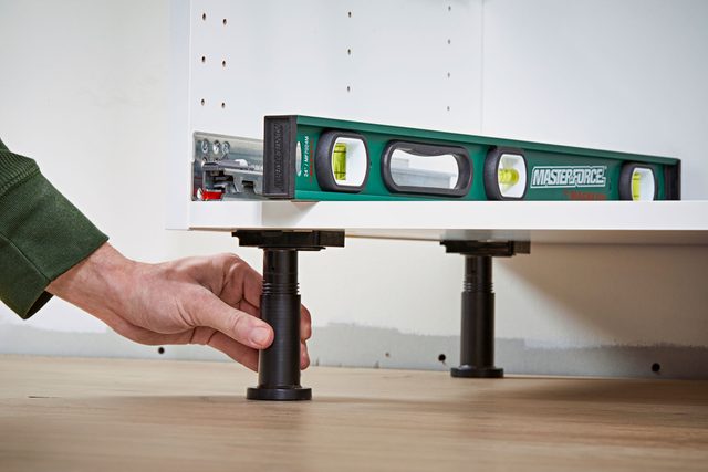 Adjust The Cabinet Legs
