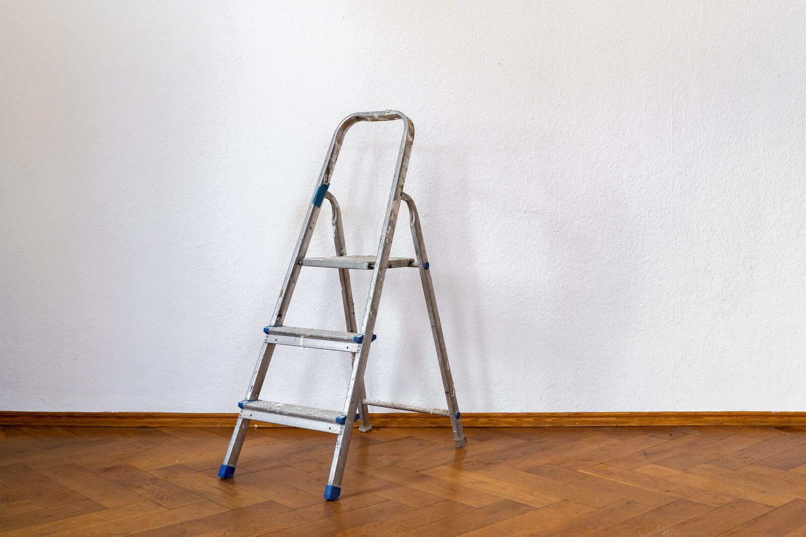 Home renovation concept - old room during restoration or refurbishment with white walls