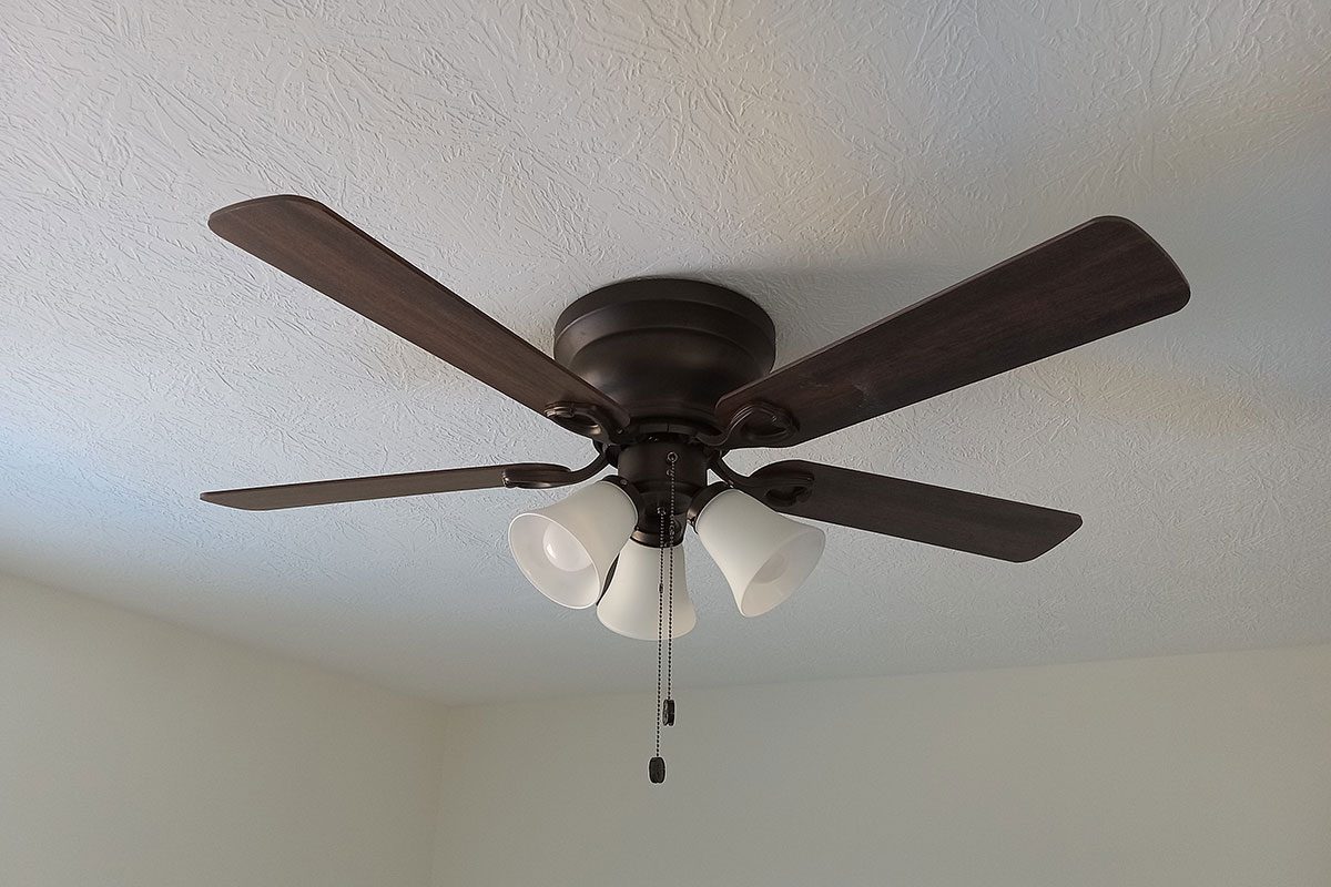 Ceiling fan in home