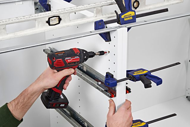 Secure The Base Cabinets Together