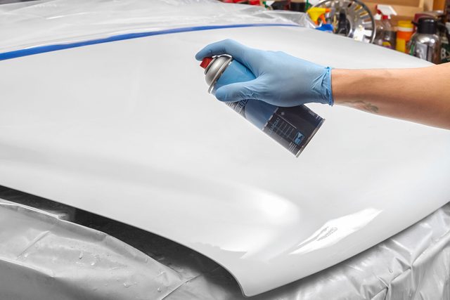 Spray On The Clear Coat