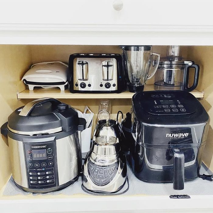 8 Small Appliance Storage And Organization Ideas Designated Cabinet Ms.cynthiiaa Instagram