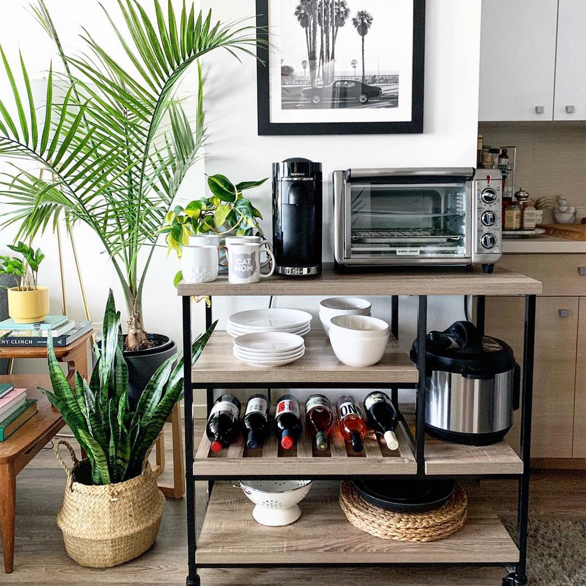 8 Small Appliance Storage And Organization Ideas Kitchen Cart Christine  Cameron Instagram