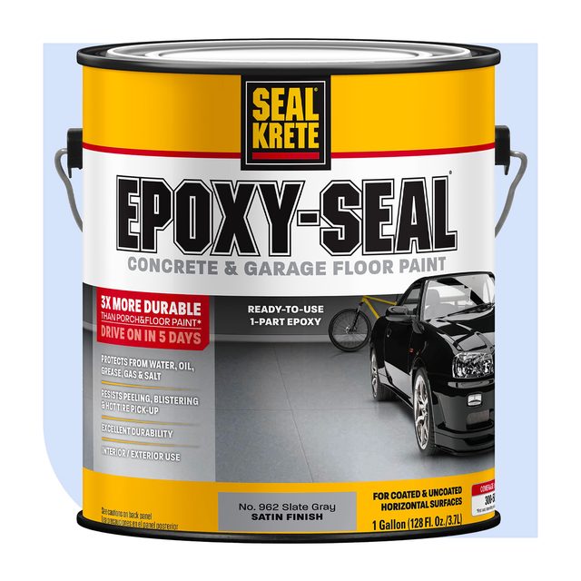 Epoxy Seal Concrete And Garage Floor Paint Via Lowes.com
