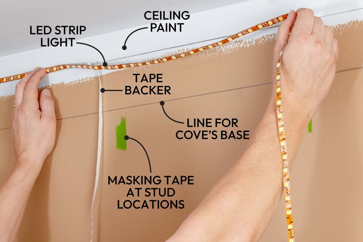 How To Install Elegant Cove Lighting From Crown Molding