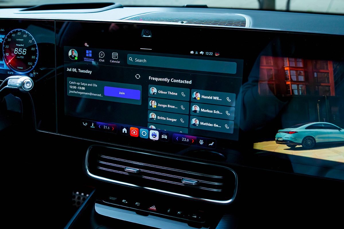 Mercedes-Benz Expands Collaboration with Microsoft to Boost In-Car Productivity with Enhanced Meetings for Teams App