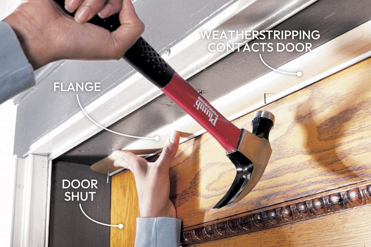 How To Weather Strip A Door Callouts