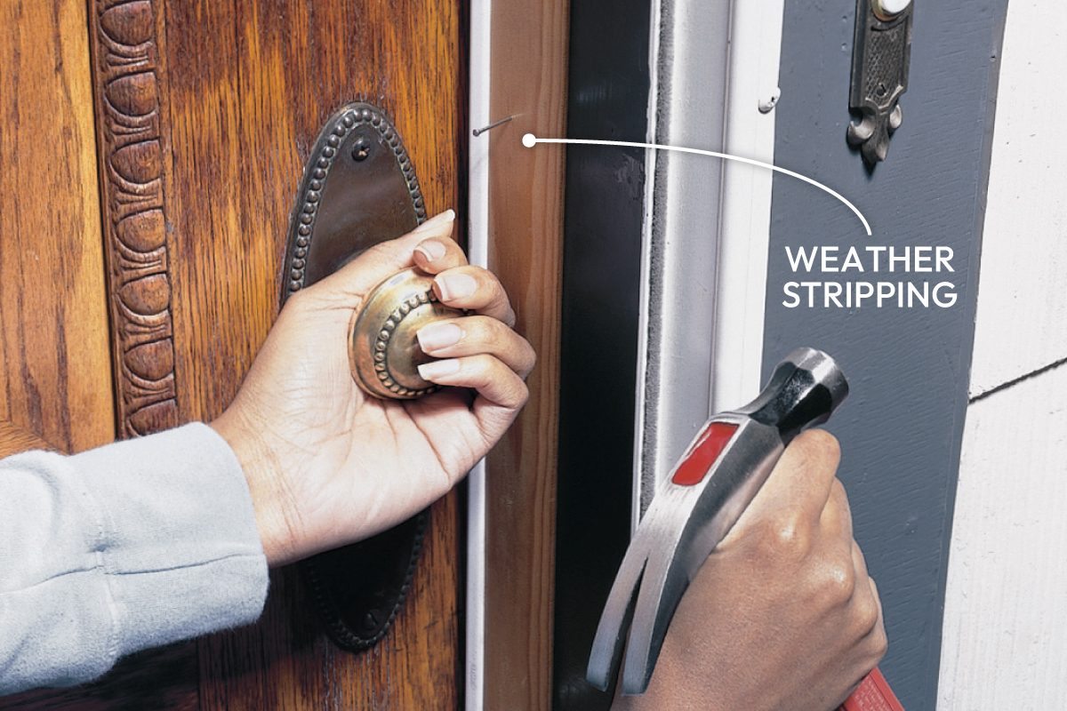How To Weather Strip A Door Callouts