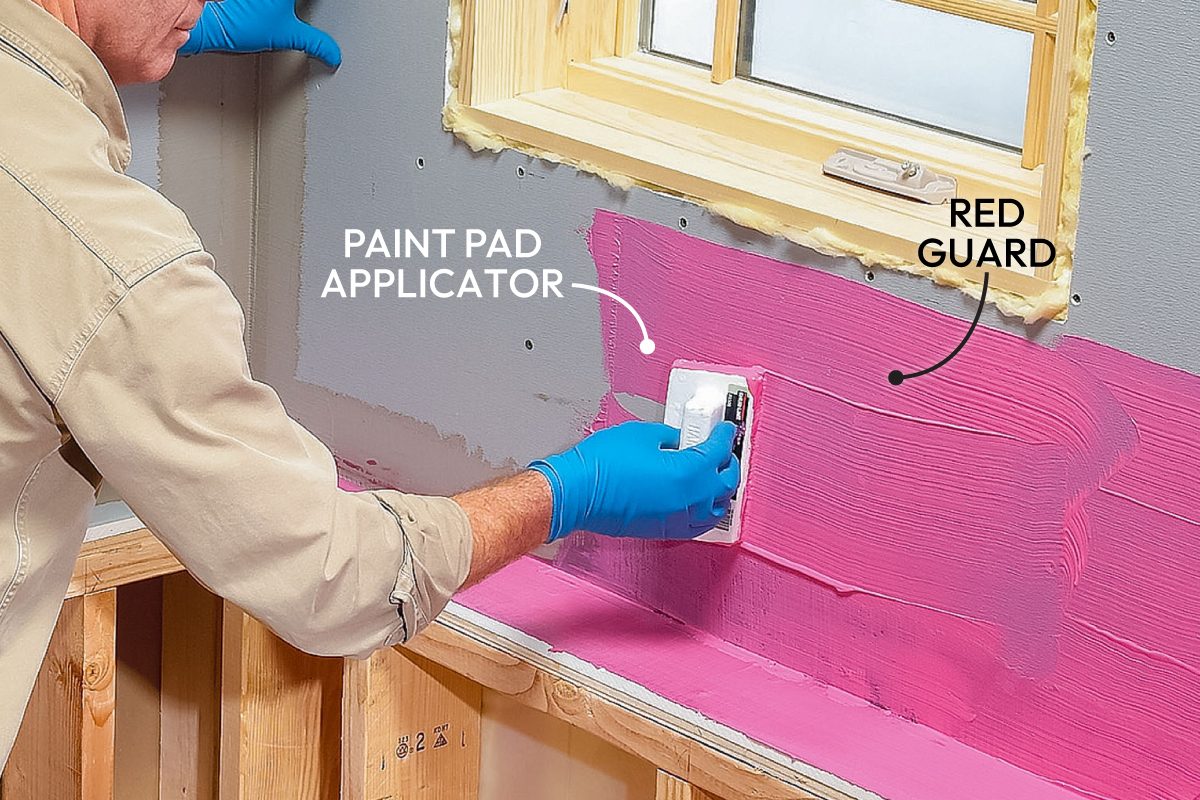 Modern Tile Installation Tips Callouts Apply A Waterproof Coating