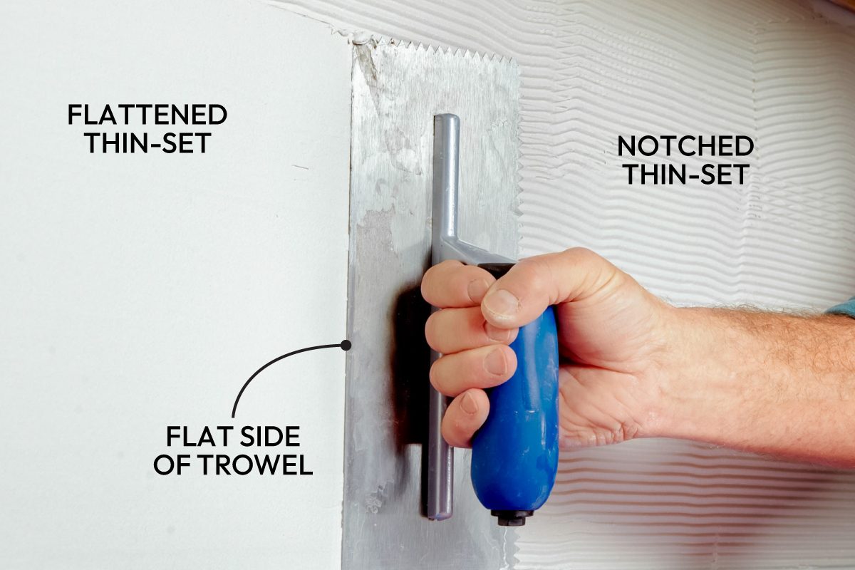 Modern Tile Installation Tips Callouts Flatten Thin Set Before Installing Mosaic Tile