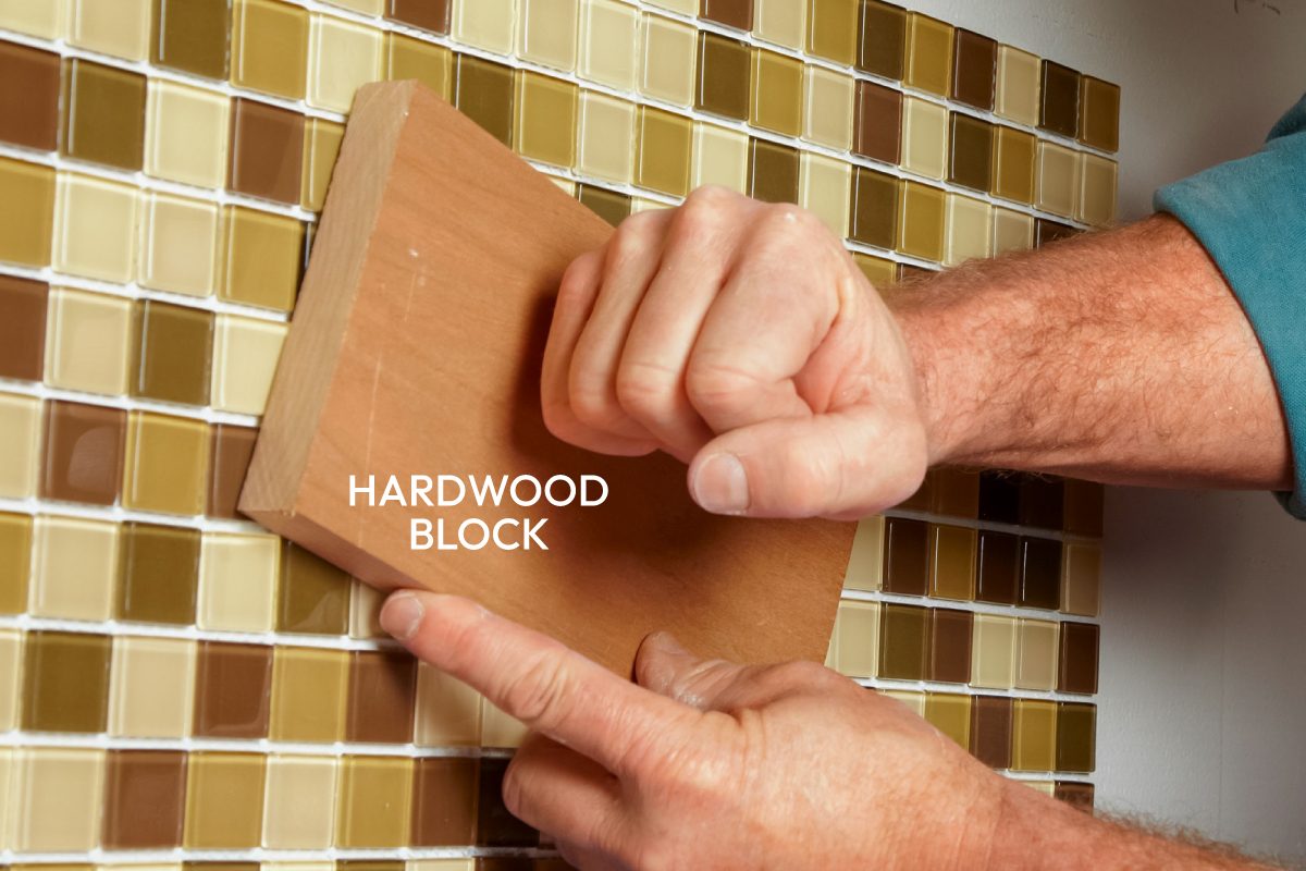 Modern Tile Installation Tips Callouts Level Mosaic Tile With A Block