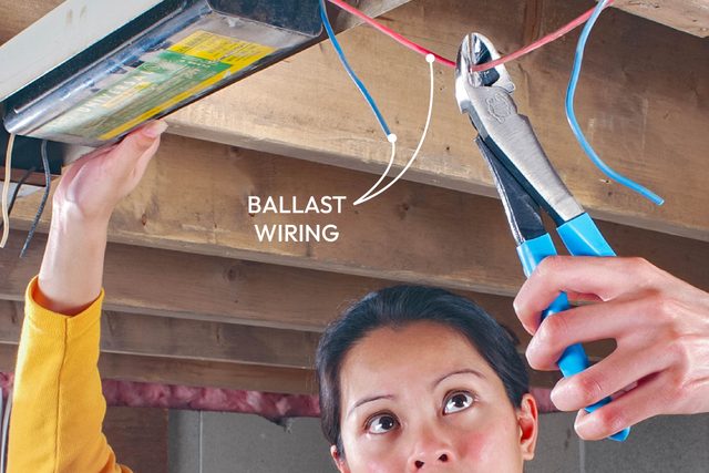 Cut the Old Ballast Wiring