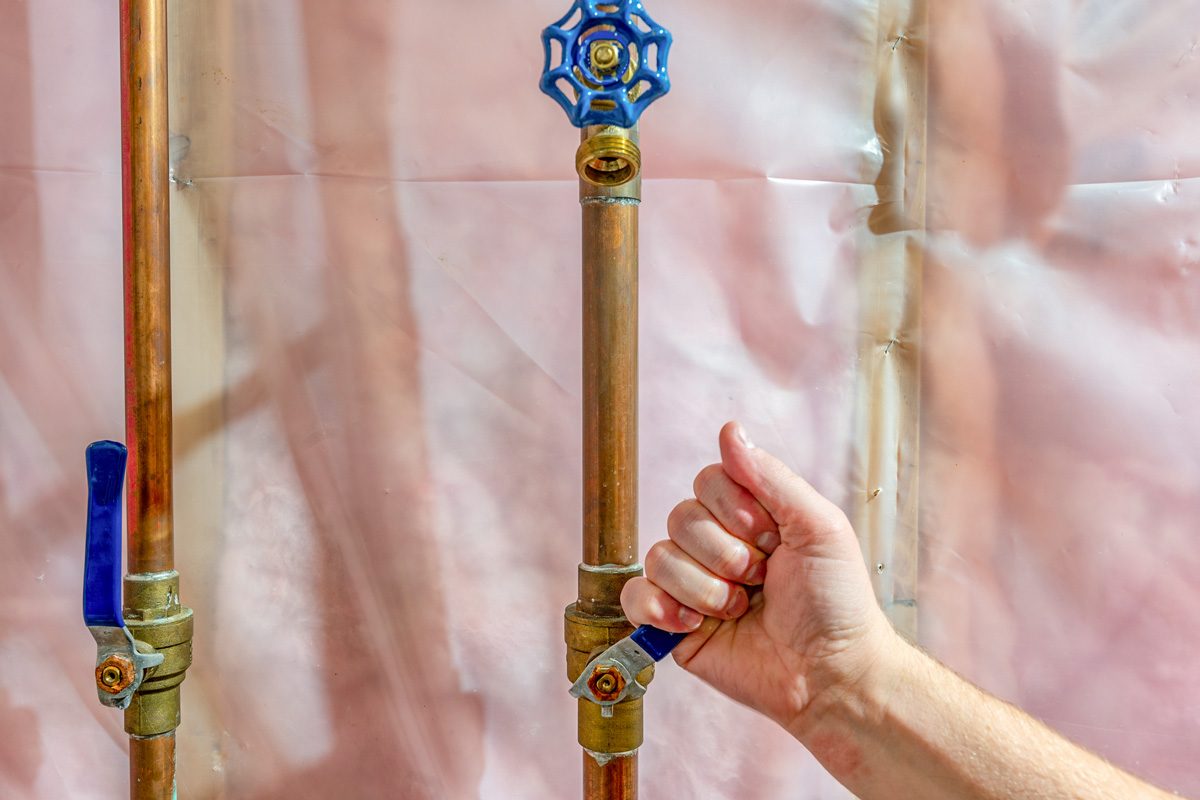 shutting off water supply