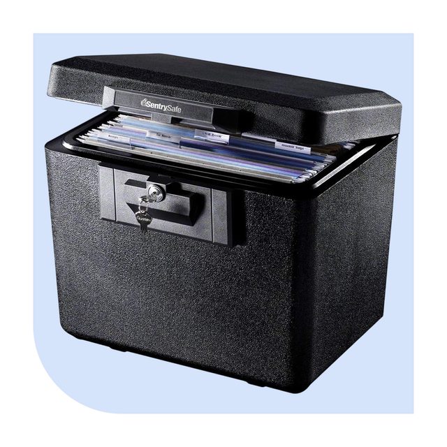 Sentrysafe Black Fireproof Document Box Via Amazon.com
