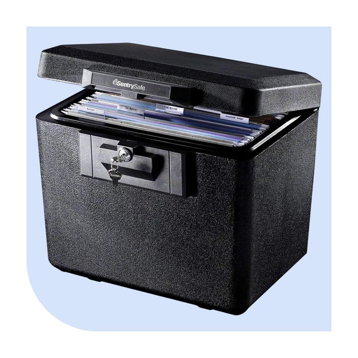 Sentrysafe Black Fireproof Document Box Via Amazon.com