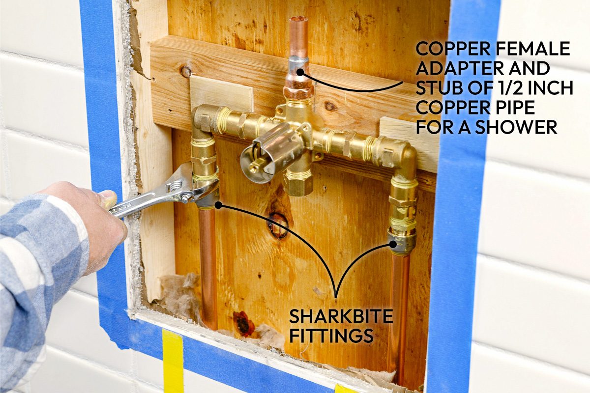 connecting water lines