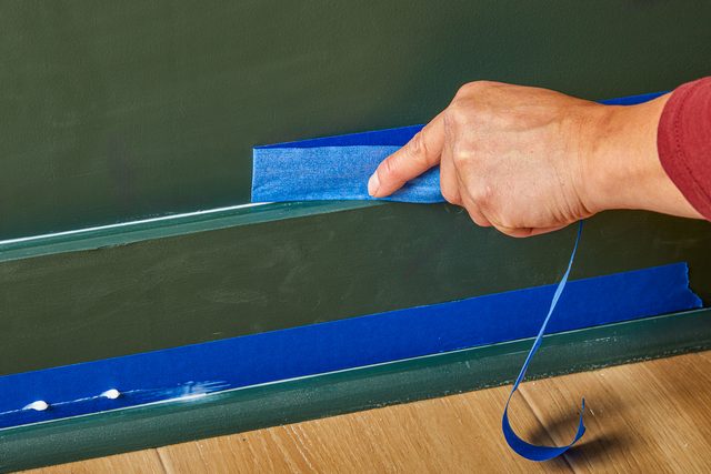 peeling off the tape