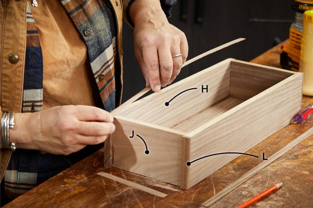 Fhm25 How To Make A Hidden Lock Box Adding Veneer To Box Md P2 10 29 9b Callouts