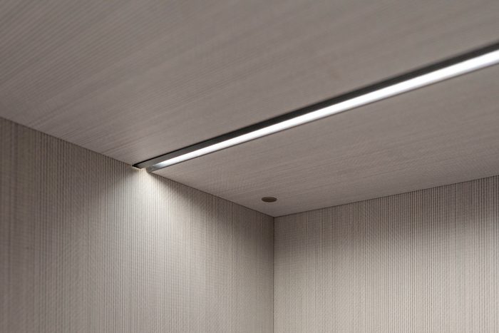 led strip light inside a closet