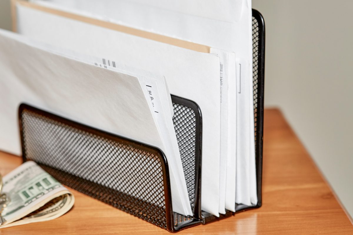 tabletop mail organizer