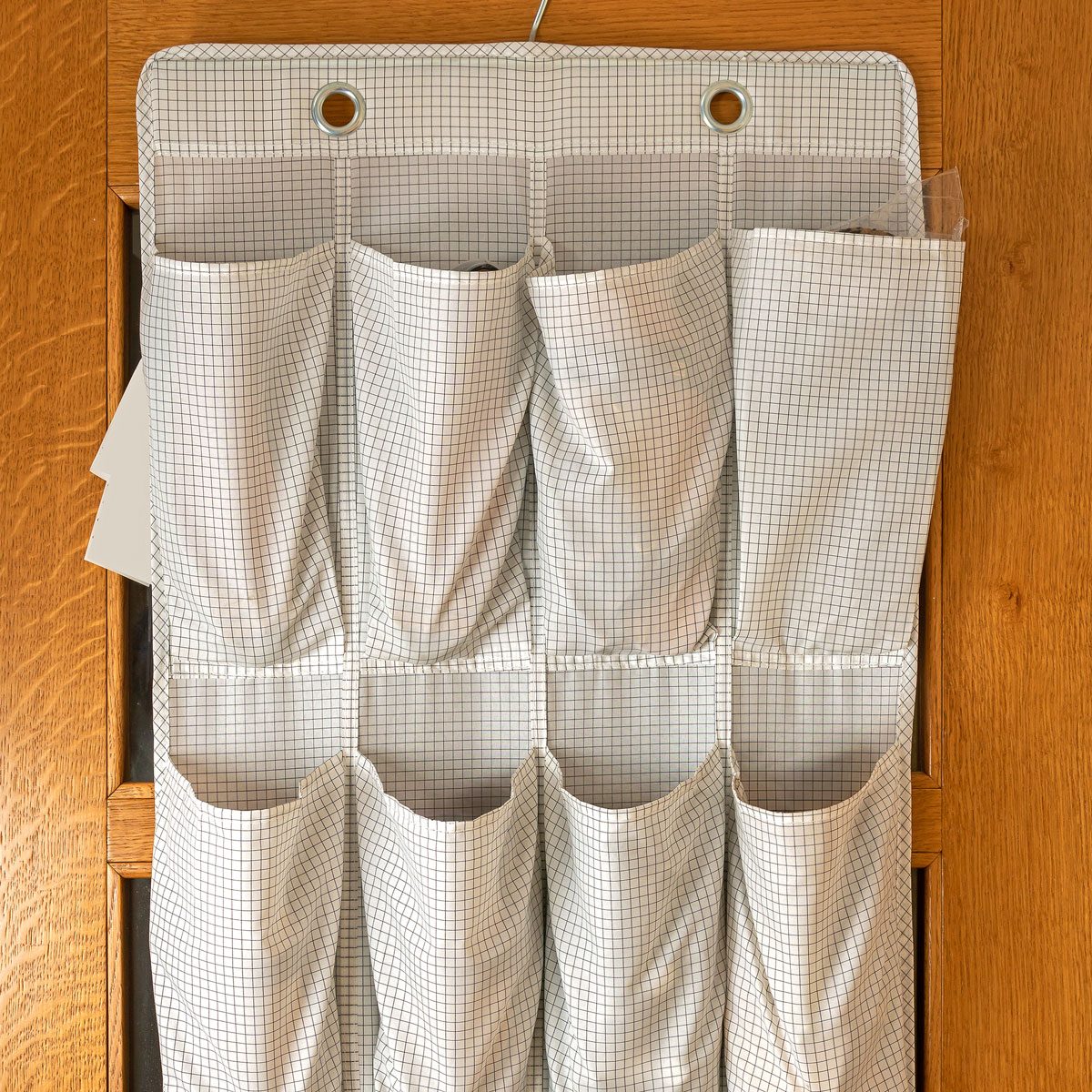 shoe organizer behind door