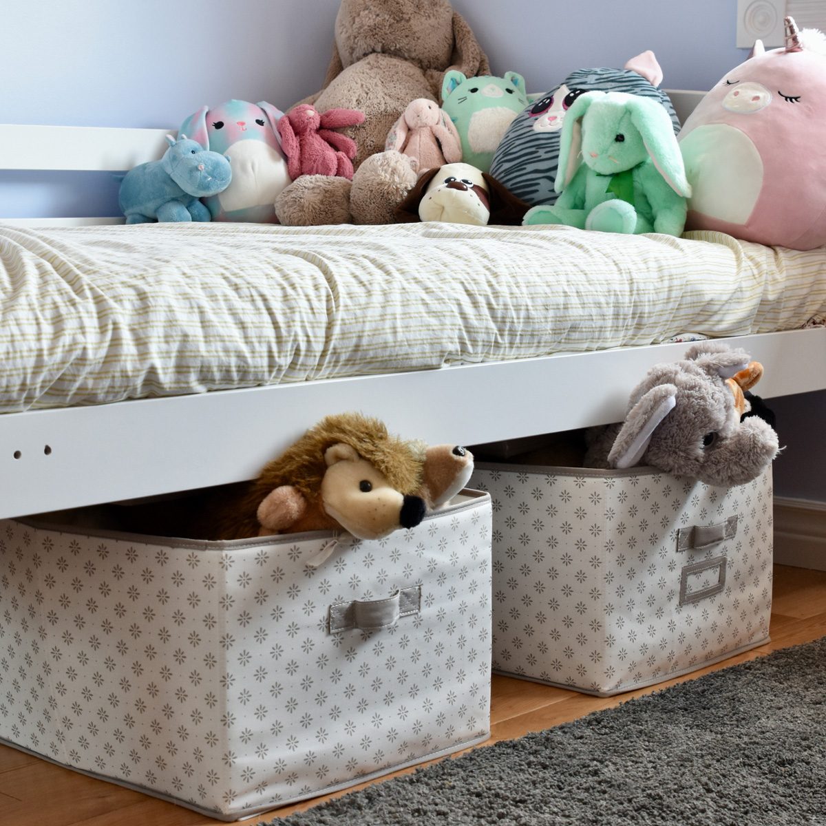 storage bins under bed