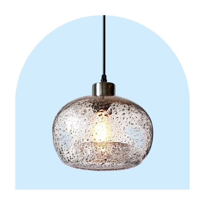 Blue Marble Pendant Light Via Amazon.com