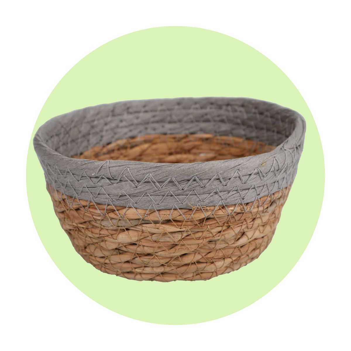 Dollar Store Storage Woven Basket Via Dollartree.com