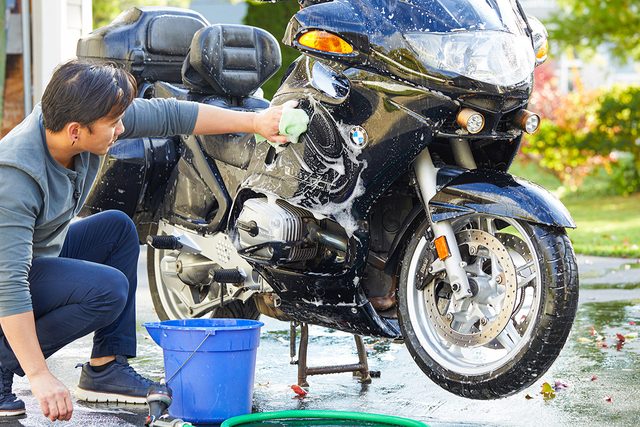 How To Winterize A Motorcycle In 6 Simple Steps Fhm25 How To Winterize A Motorcycle Md P2 10 28 Cleaning Washing Rinse Dry 2b