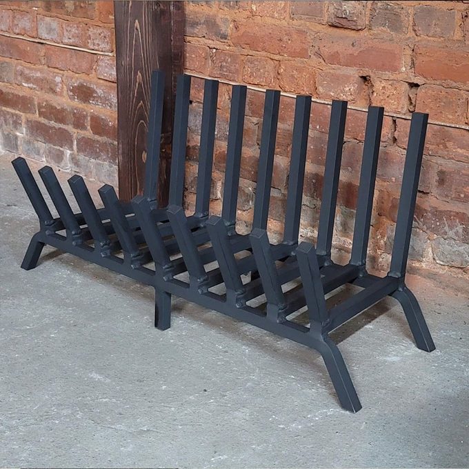 Custom Steel Fireplace Grate Via Etsy.com