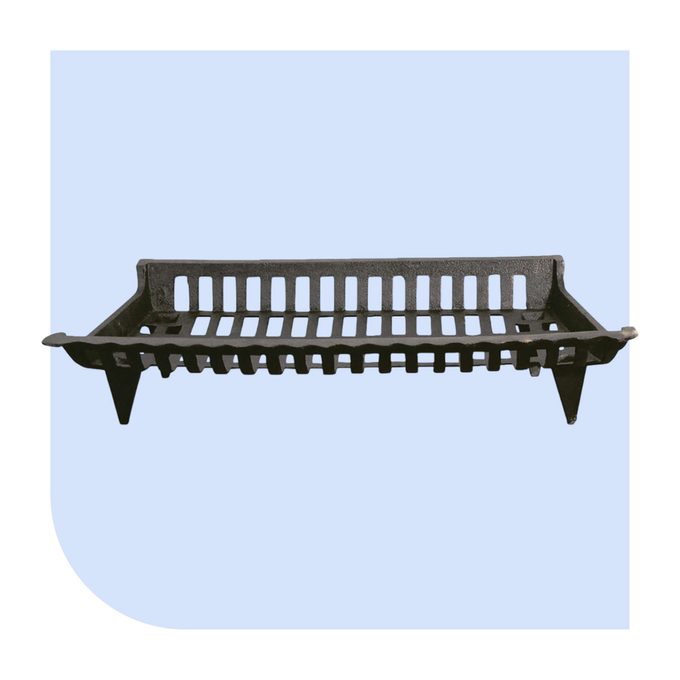 Open Hearth Black Cast Iron Fireplace Grate Via Acehardware.com