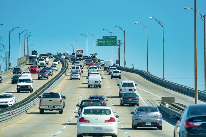 City traffic to New Orlean