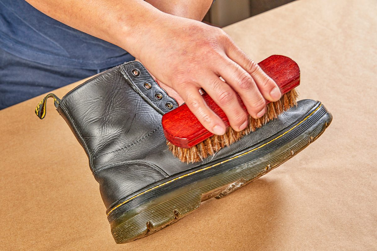 brushing boots