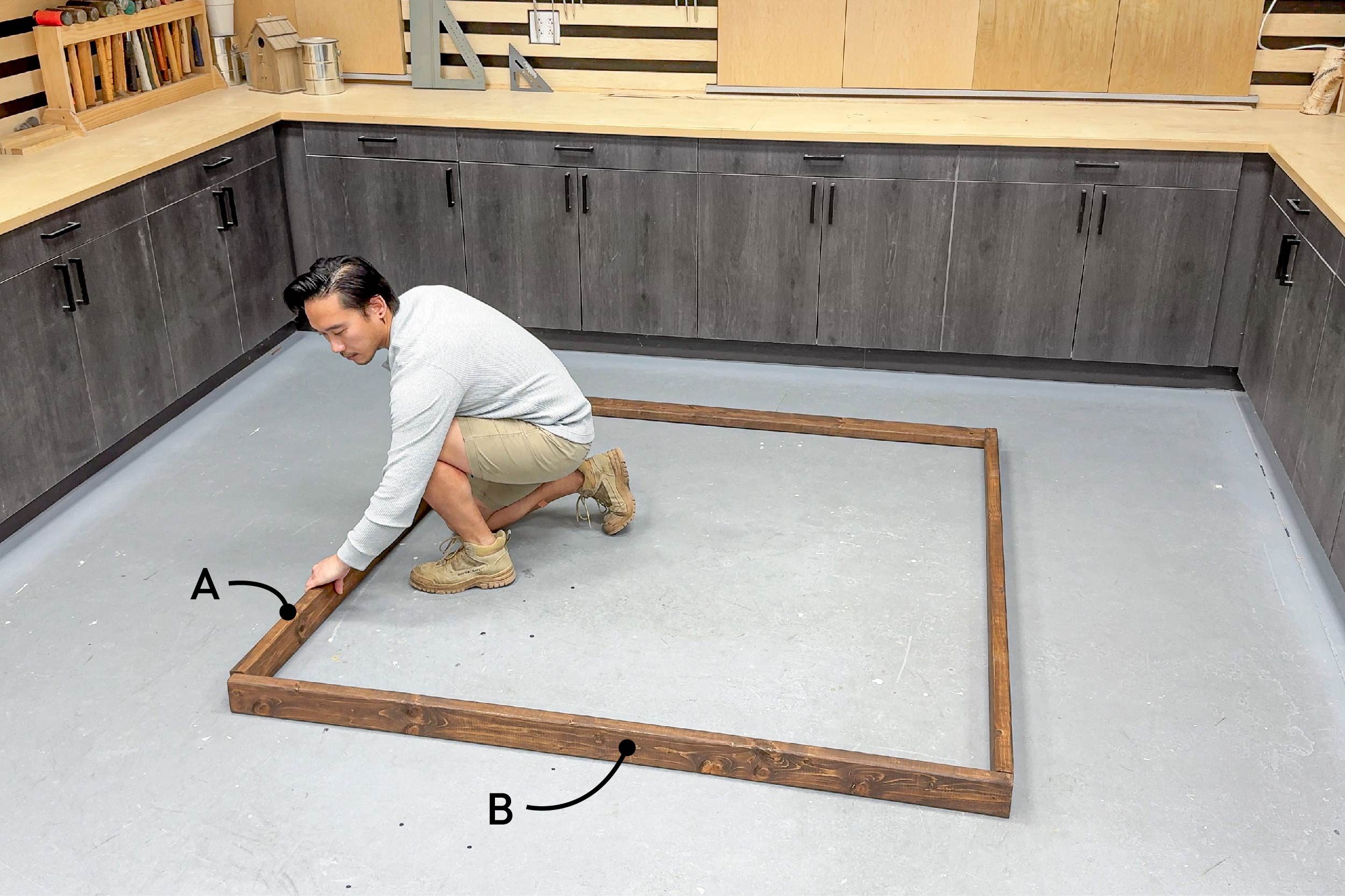 Assemble the front and back frame